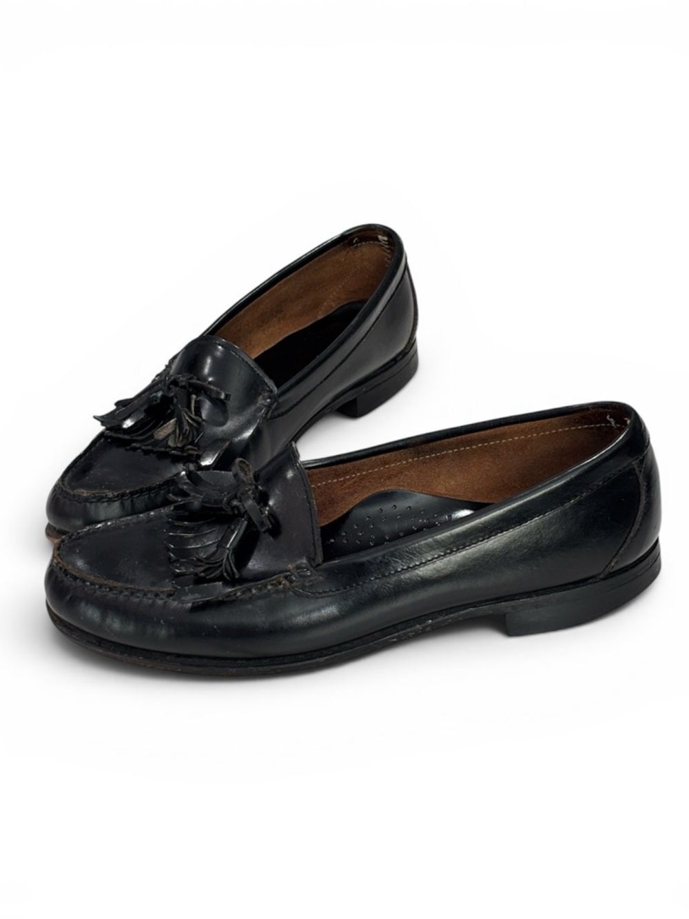 Timberland Black Leather Kiltie Tassels Dress Shoes Loafers Men’s 11 M USA Made